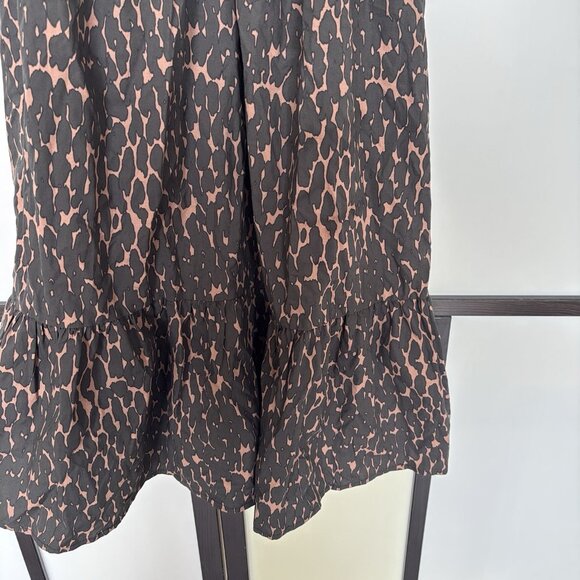 Rails khloe dress in savannah Puff Sleeves Animal Print Size Medium Preppy Boho - Picture 9 of 14